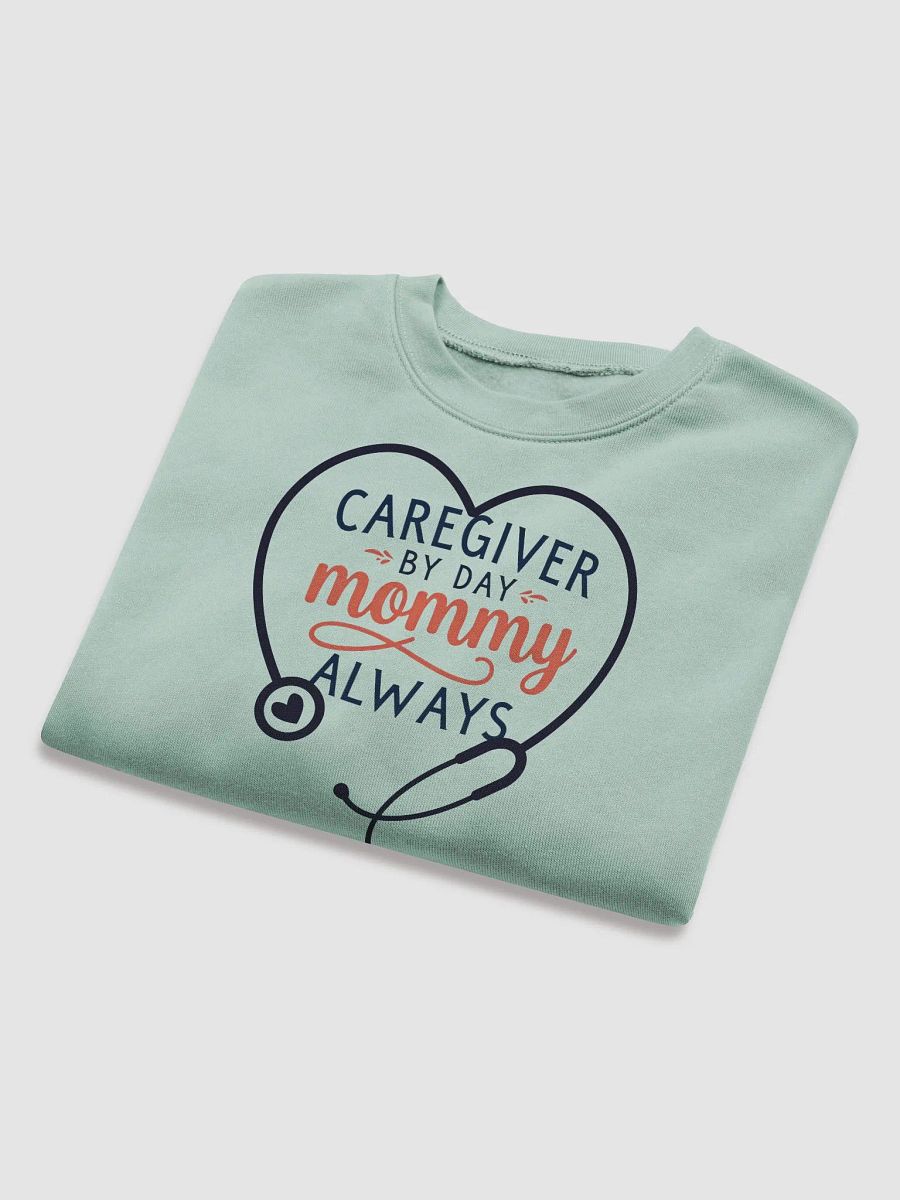 Mommy Caregiver Heart Stethoscope Crop Sweatshirt product image (16)