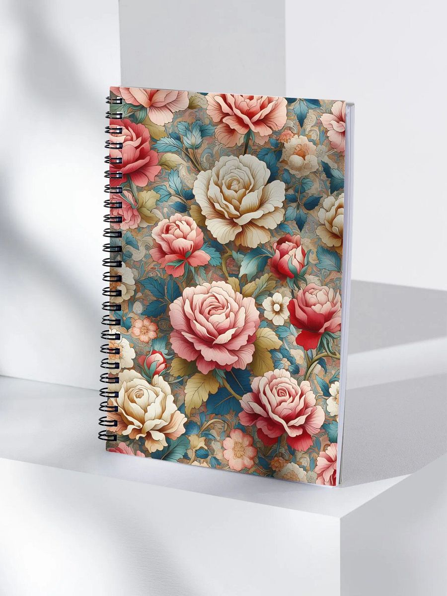 Royal Floral Spiral Notebook product image (4)