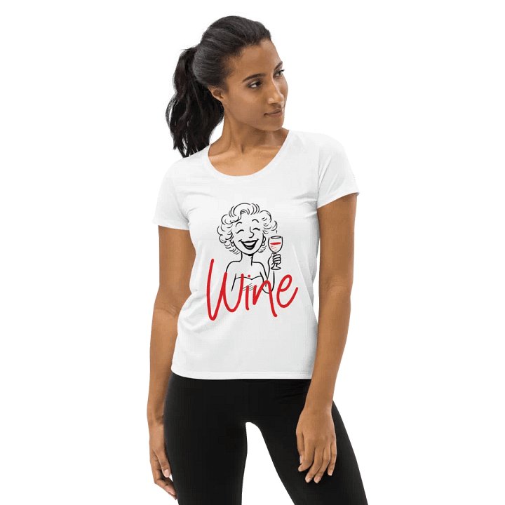 Heartfelt Wine All-Over Athletic Tee product image (1)