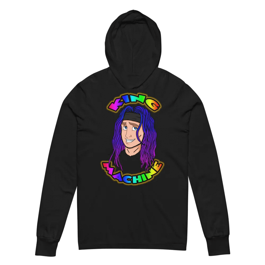 rainbow king long sleeve hooded tee product image (7)