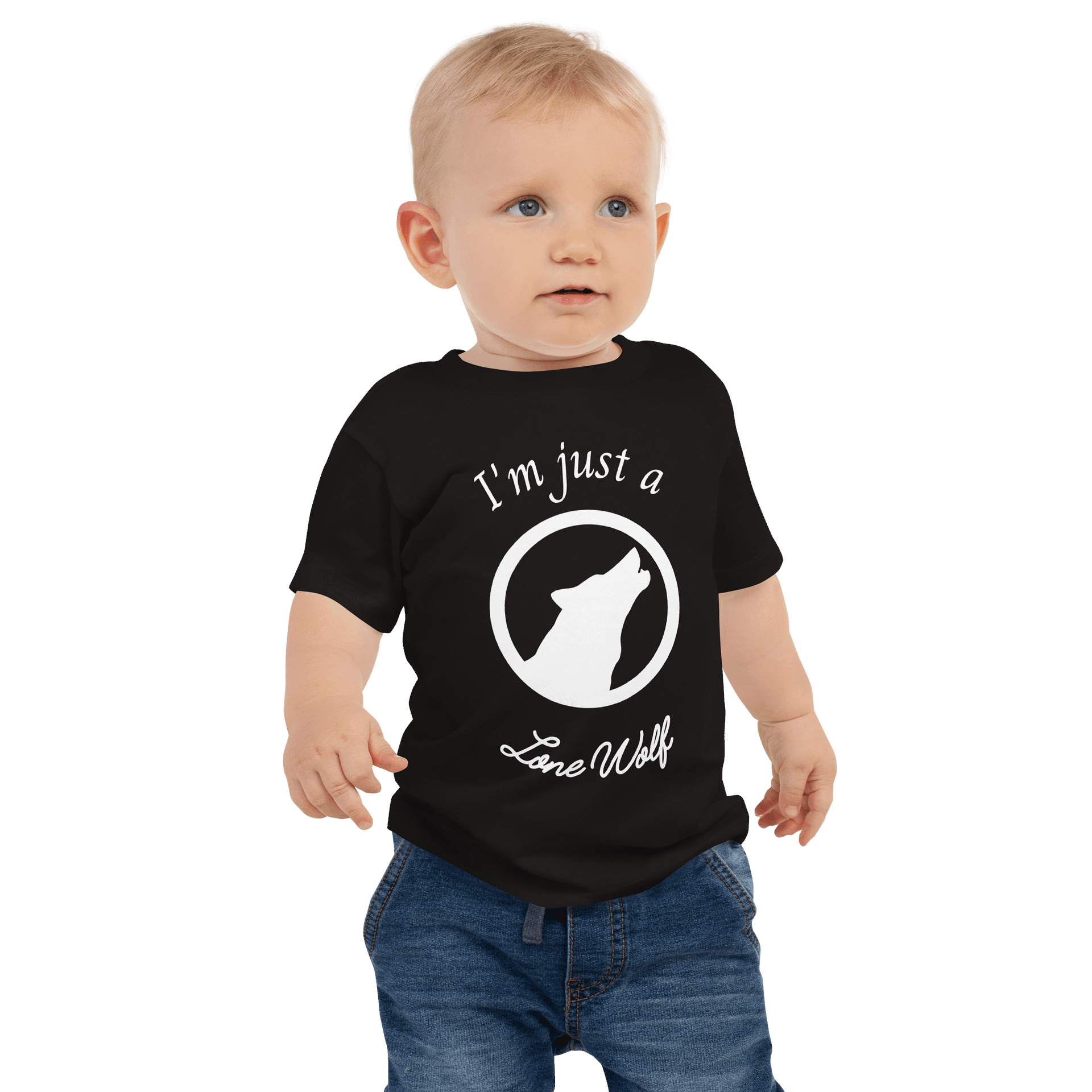 "Lone Wolf" Baby Tee product image (1)
