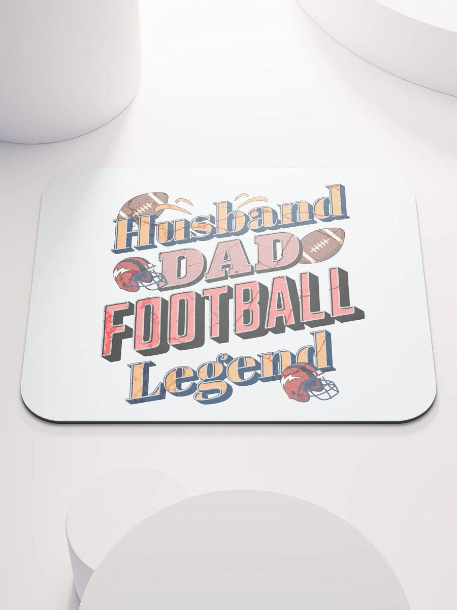 Husband Dad Football Legend Mouse Pad product image (1)