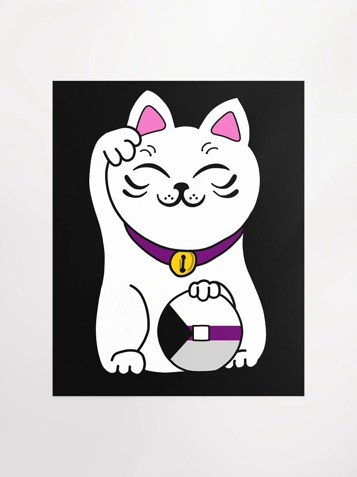 Maneki neko demisexual pride poster product image (1)