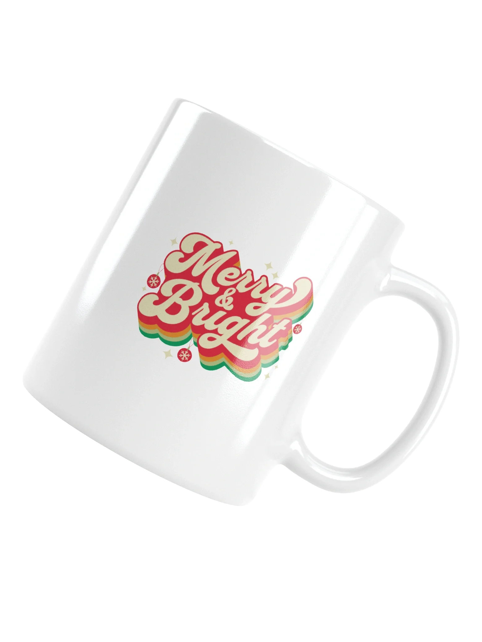 Coffee Mug Merry And Bright Retro Xmas Festive Vibes product image (13)