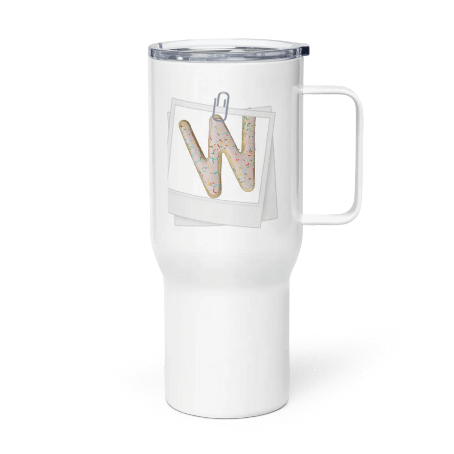 Whimsical W-Shaped Cookie Travel Mug product image (4)