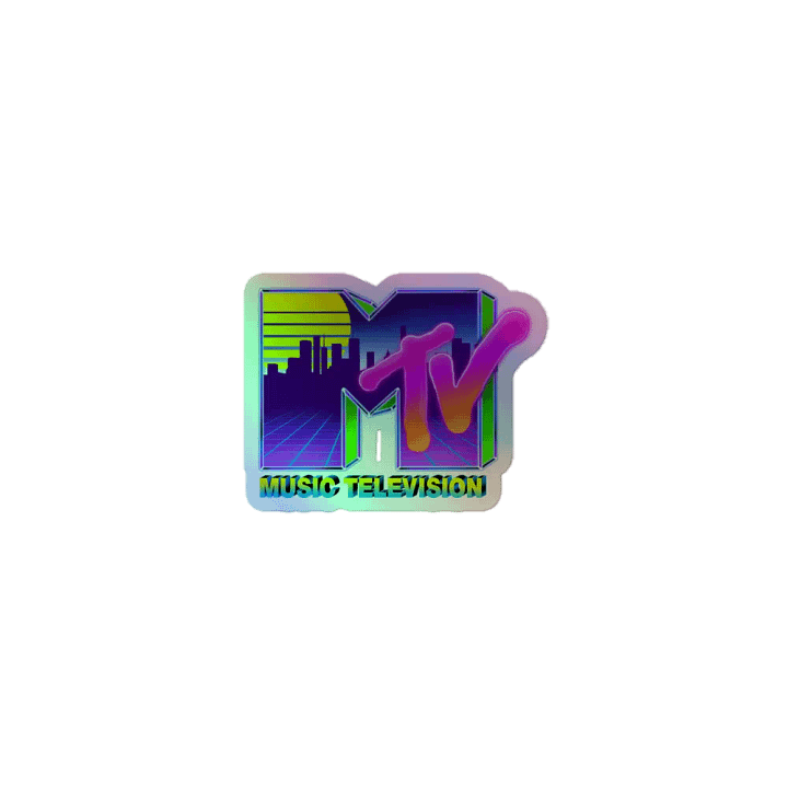 MTV Synthwave Nostalgia Holofoil Sticker product image (1)