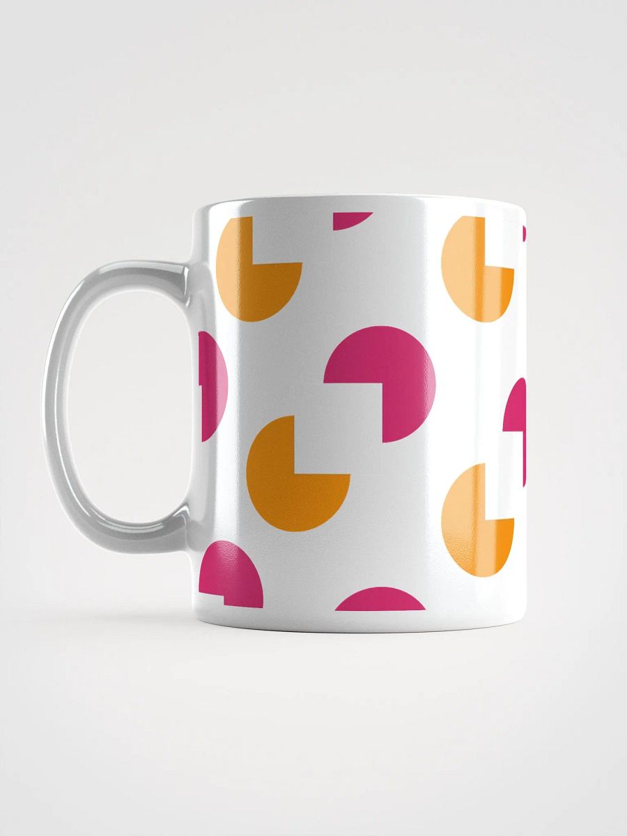 Circles and Squares Pattern Design White Mug product image (16)