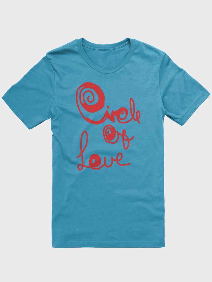 Drusella Watson's - Circle Of Love - Red On Aqua product image (1)