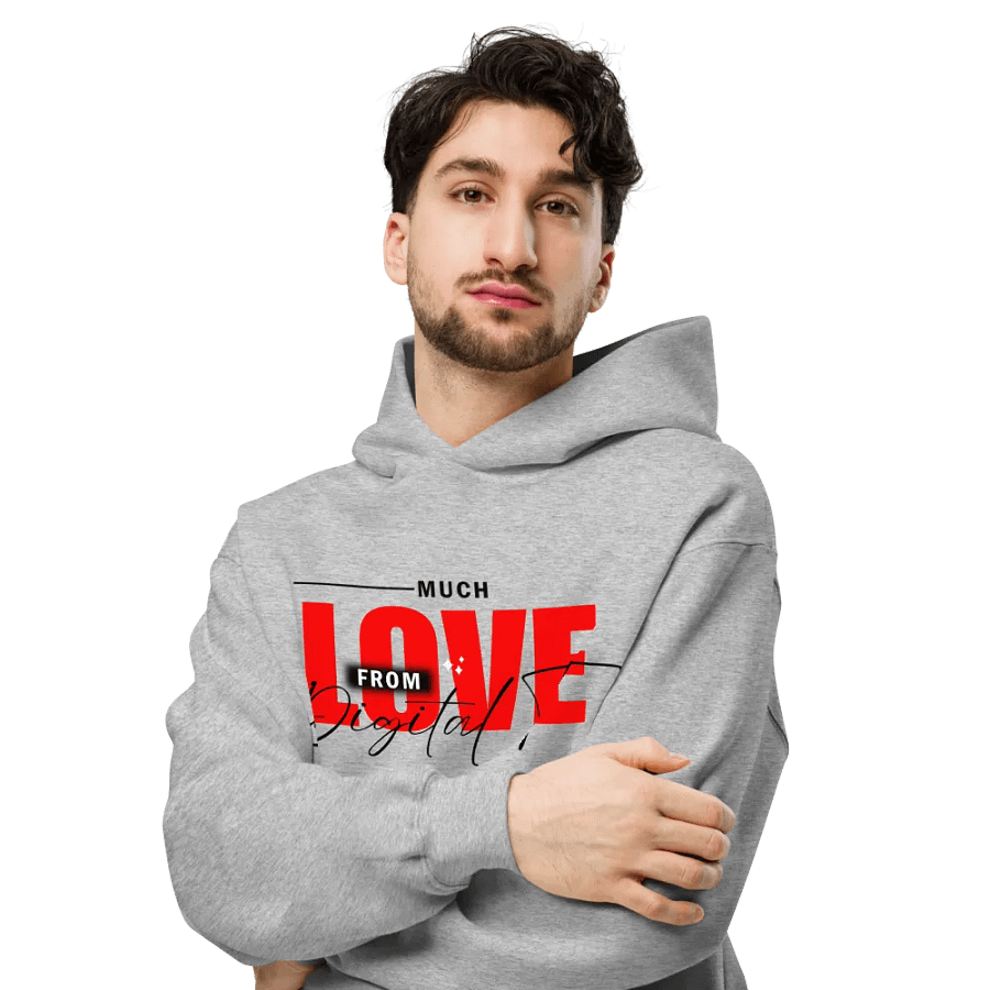 Premium Oversized Hoodie (Red & Black product image (6)