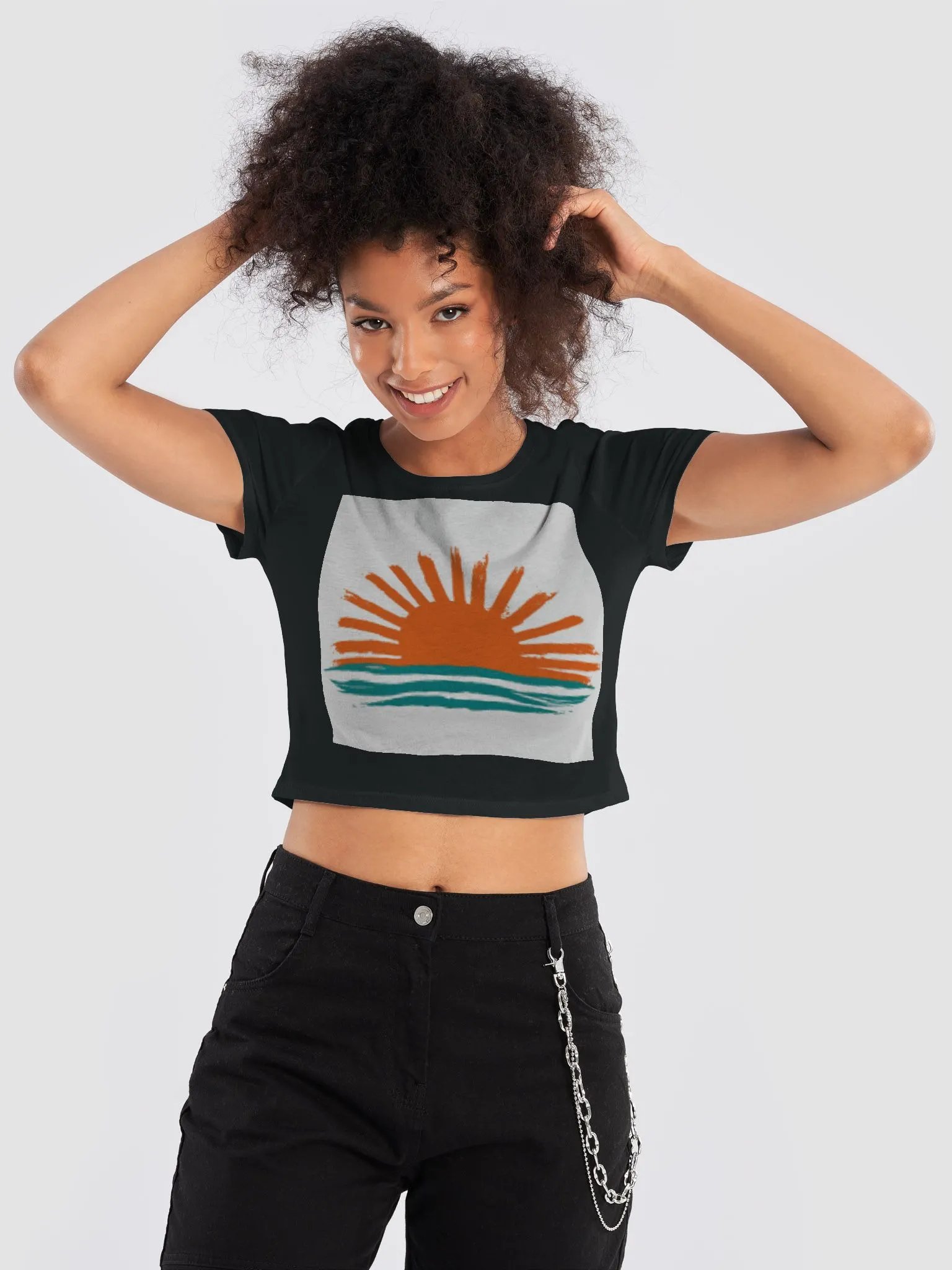 Sunshine Womans Premium Crop Top product image (9)
