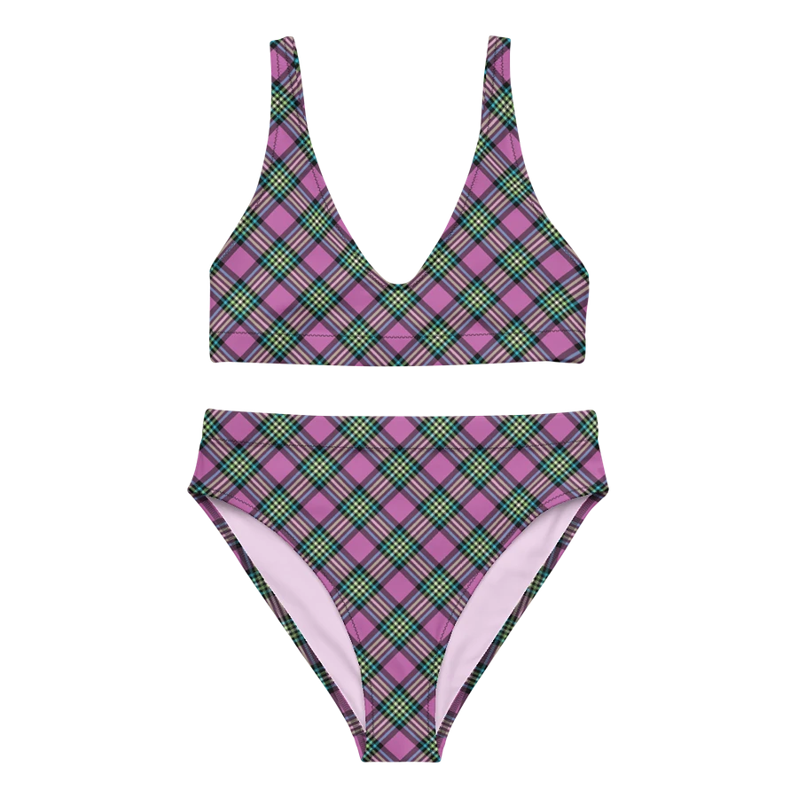 Purple and Turquoise Plaid Bikini product image (2)