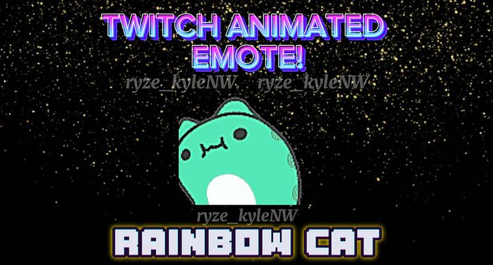 Twitch Animated Emote RAINBOW CAT product image (1)