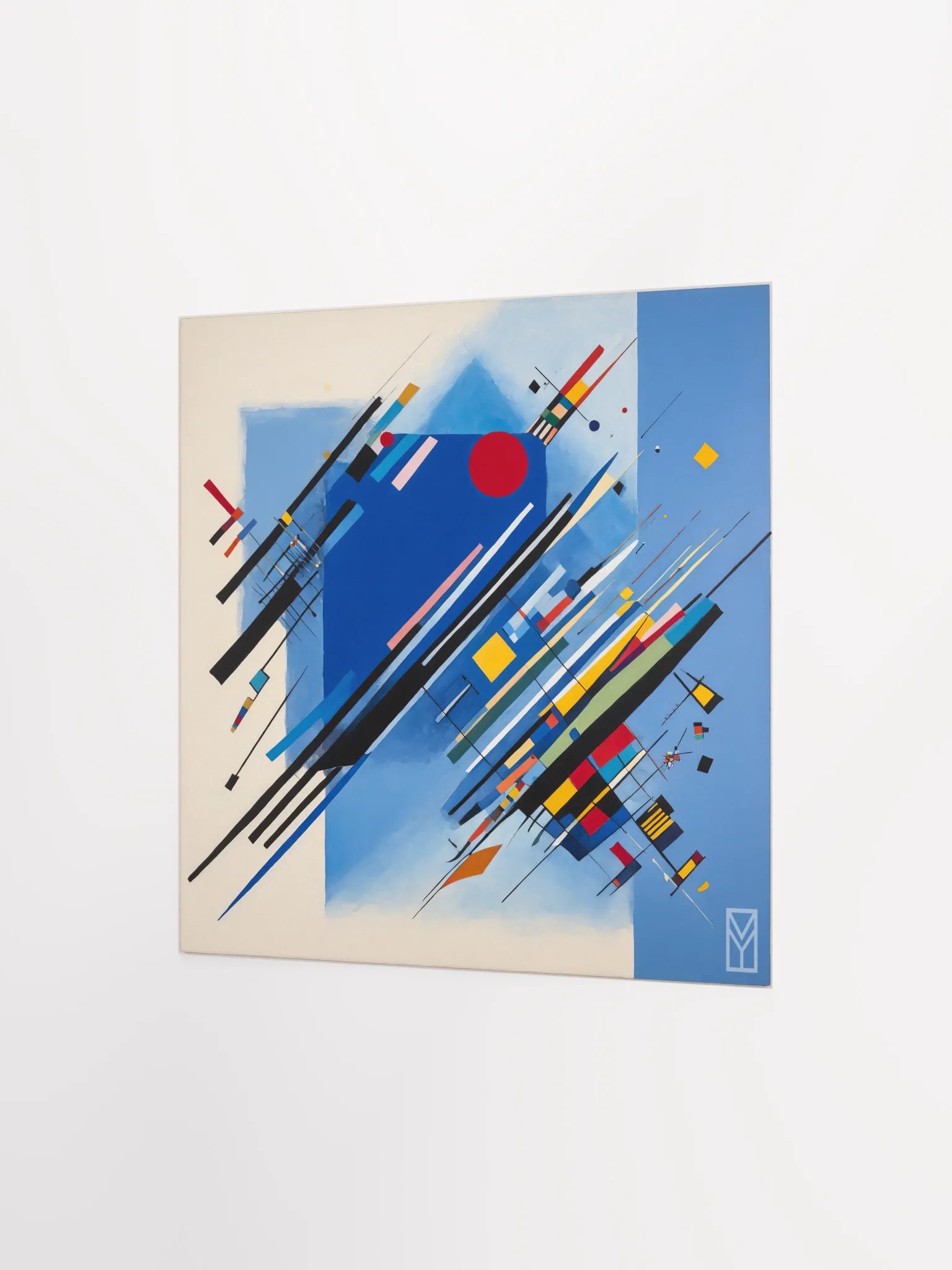 Poster Abstraction of the Blue Screen product image (2)