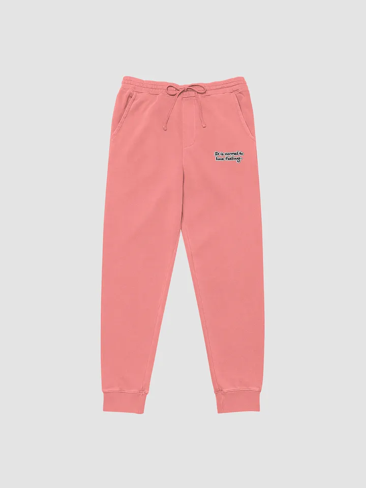 It is normal to have feelings. embroidered pigment sweatpants (bubble design) product image (2)