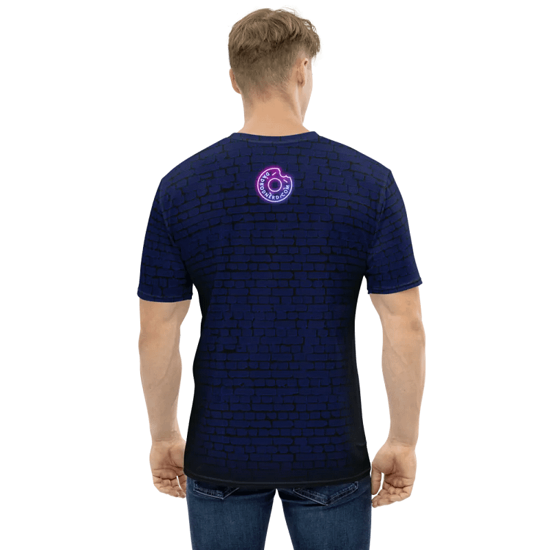 DBN Neon Sign on Blue Bricks - All-Over T-Shirt | #MadeByMELO
