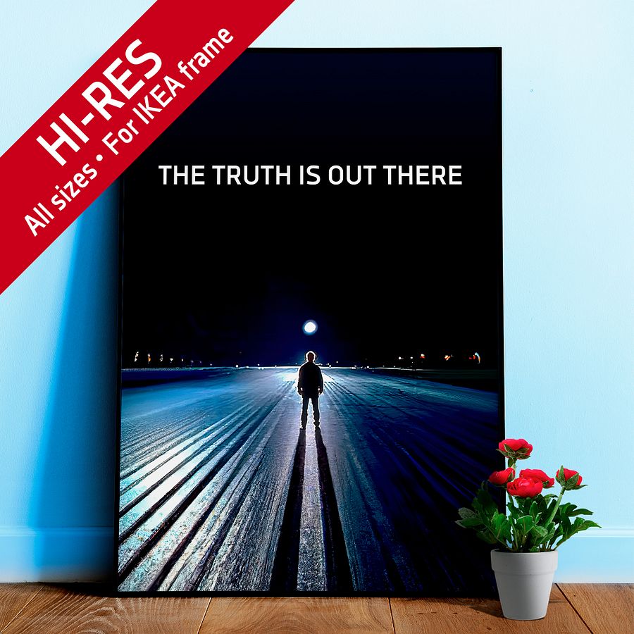 The Truth is Out There S01E02 - Deep Throat / The X-Files poster — sci-fi poster, movie poster, space art print product image (1)