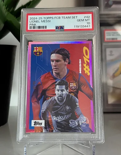 This special 2024-25 Topps duo celebrates the timeless magic of Lionel Messi at FC Barcelona — featuring two unique releases ...