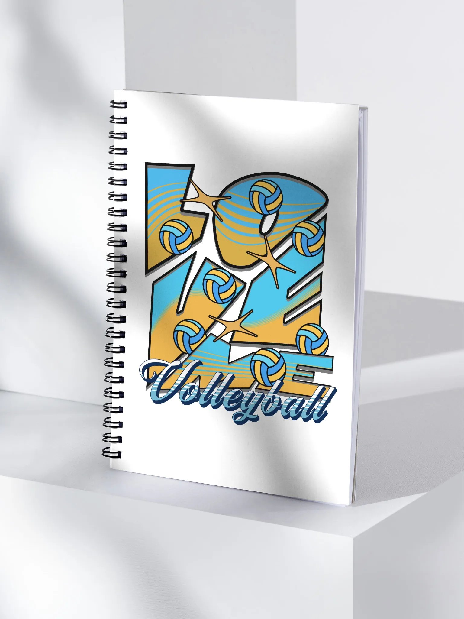 Love Me Volleyball Spiral Notebook product image (1)
