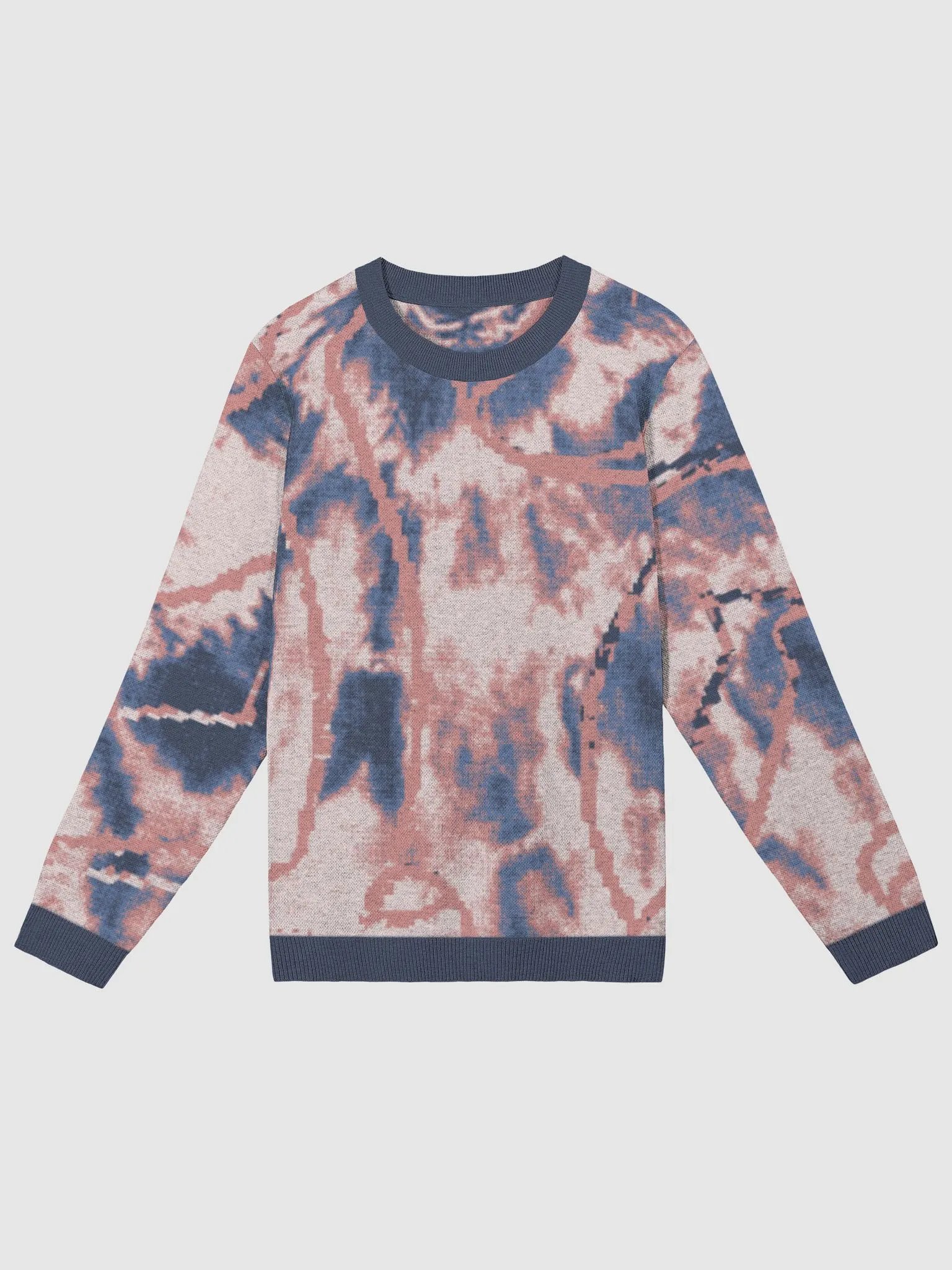 Maglia girocollo tie-dye con motivo astratto product image (1)