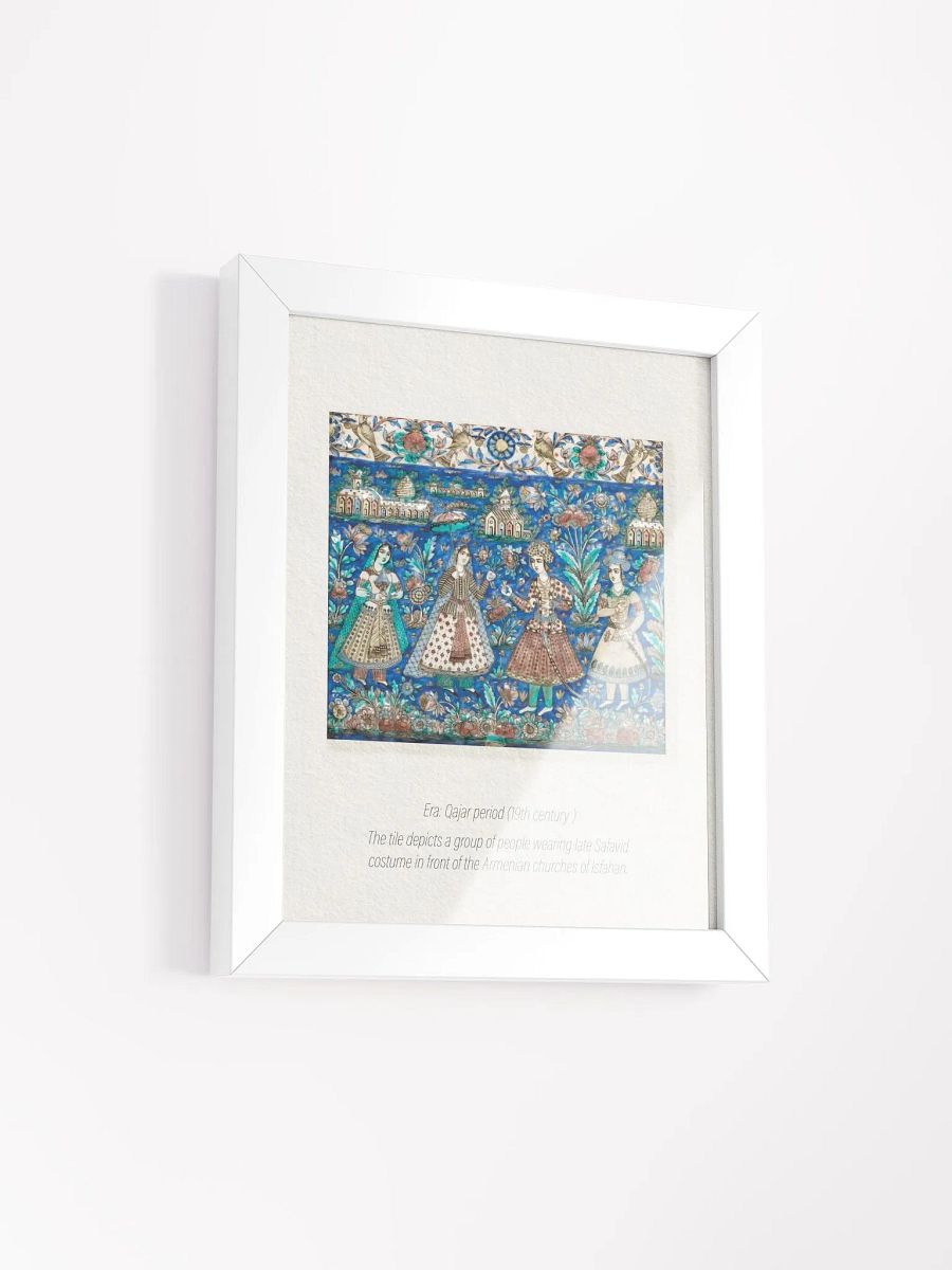 Antique Wall Art - Persian Tile - Persian Art - Middle Eastern Art- Vintage Designs - Home Decor - Historical Art product image (8)