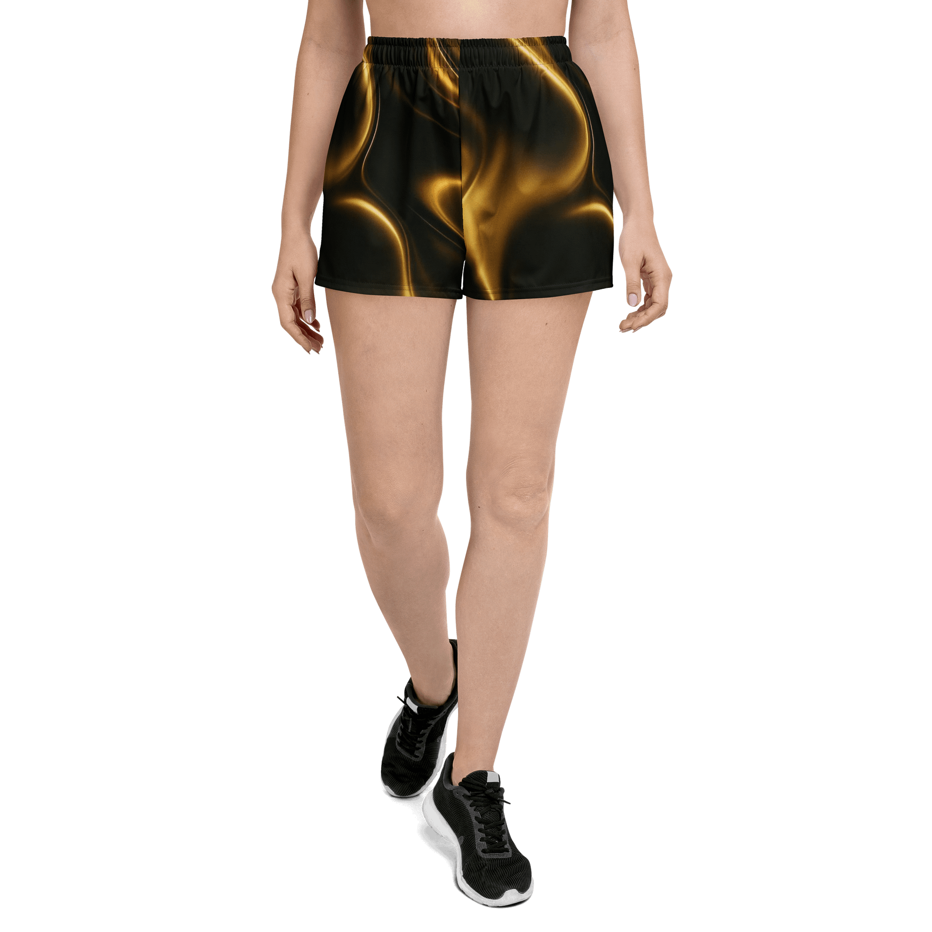Golden Flow Unisex Athletic Shorts product image (1)