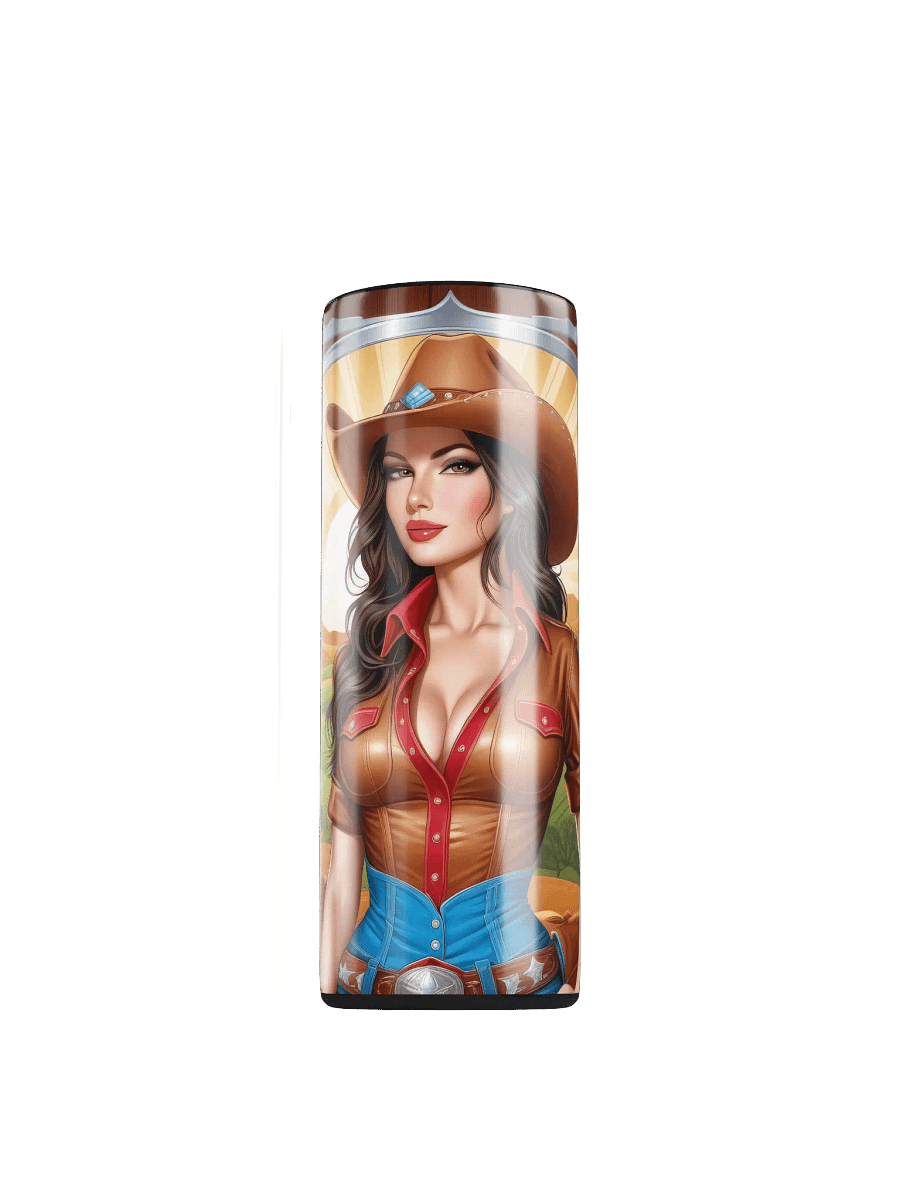 Beautiful Cowgirl 20 oz Skinny Stainless Steel Tumbler - v1 product image (1)