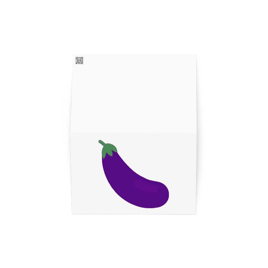 I Love Eggplant Greeting Card product image (4)