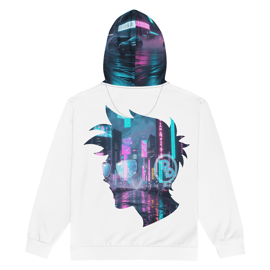 Cyber Dux Full Print Hoodie White product image (4)