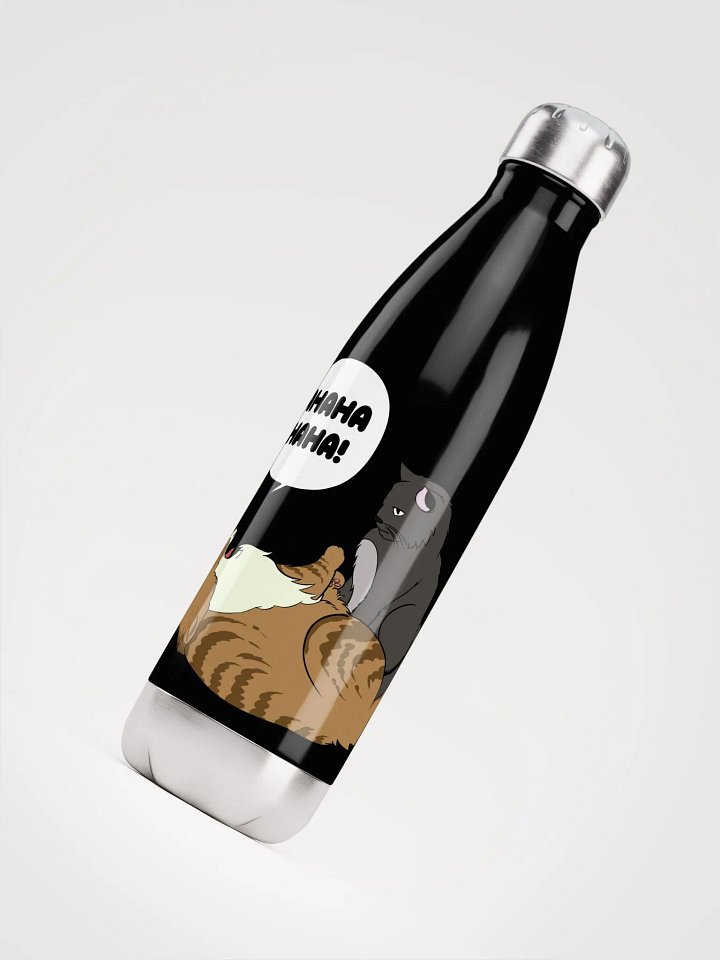 AHAHA Cat - Stainless Steel Water Bottle (17oz) product image (2)