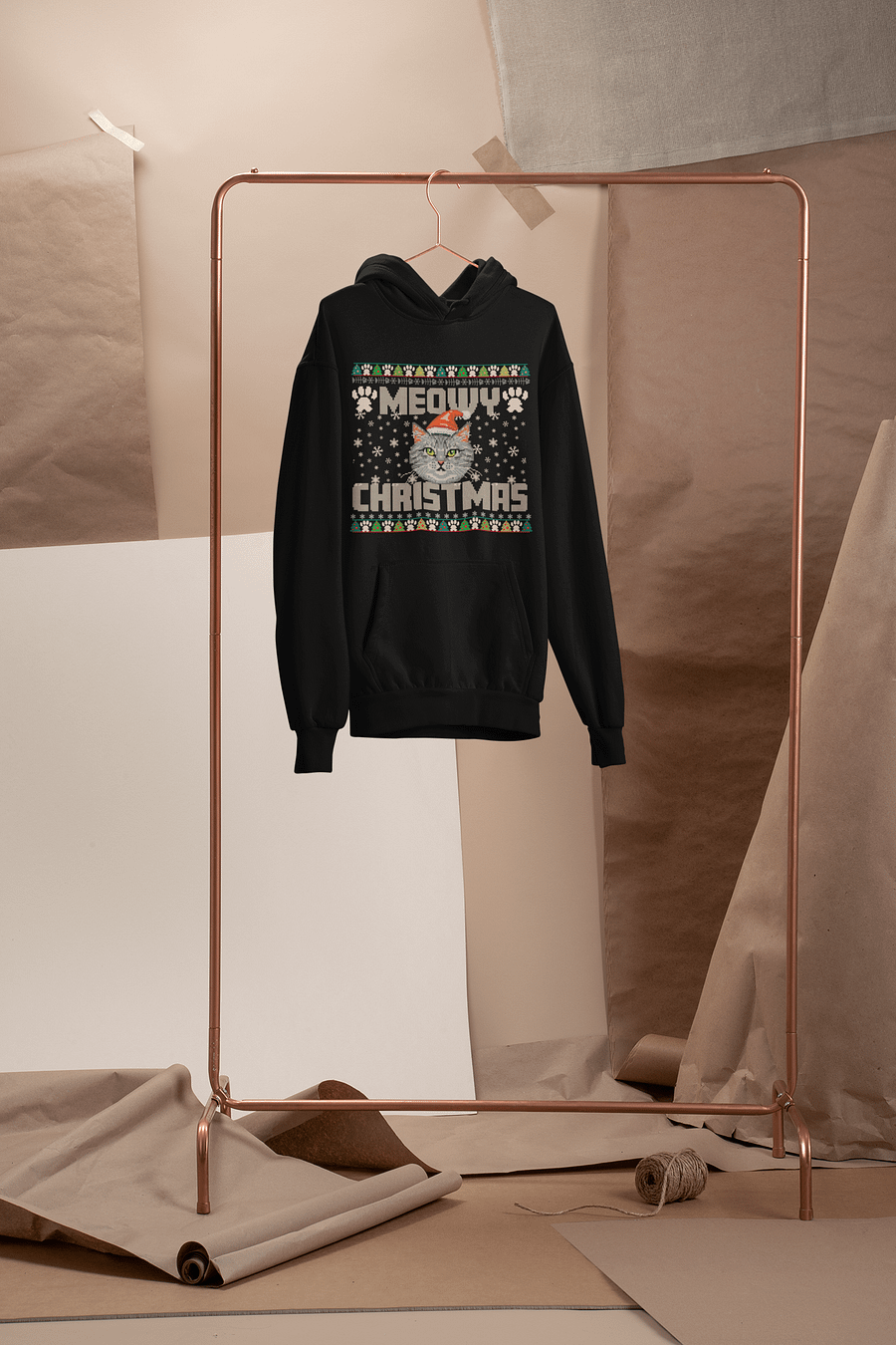 Meowy Christmas Ugly Christmas Sweater print,svg download,png download product image (3)