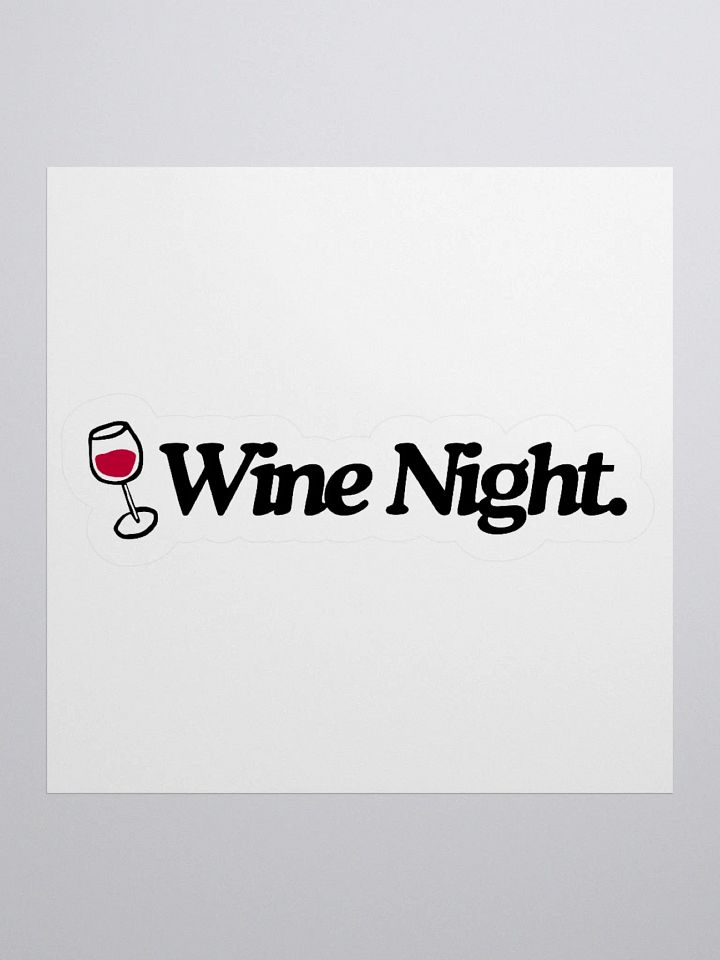 Wine Night Sticker product image (1)