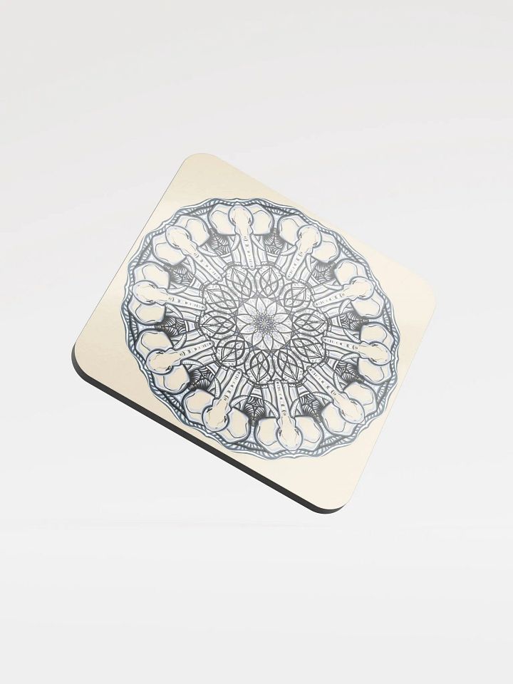 Mandala Dreams Glossed Cork Coaster product image (1)