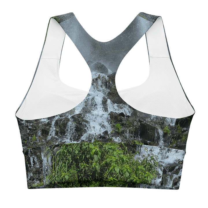 Longline-Sport-BH aus recyceltem Material - Wasserfall product image (2)