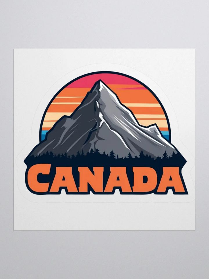 Canadian Sunset Kiss Cut Stickers product image (2)