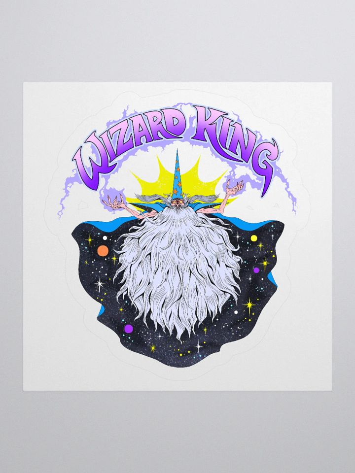 Dark Fantasy Wizard King - Sticker product image (1)