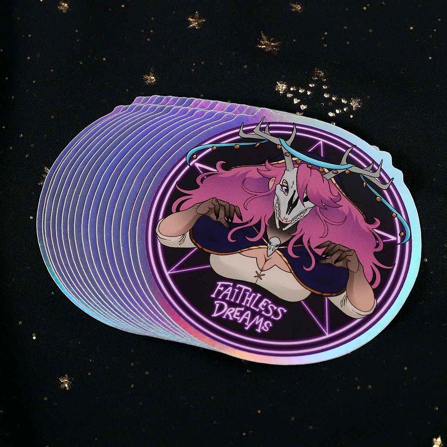Faithless Holographic stickers product image (2)
