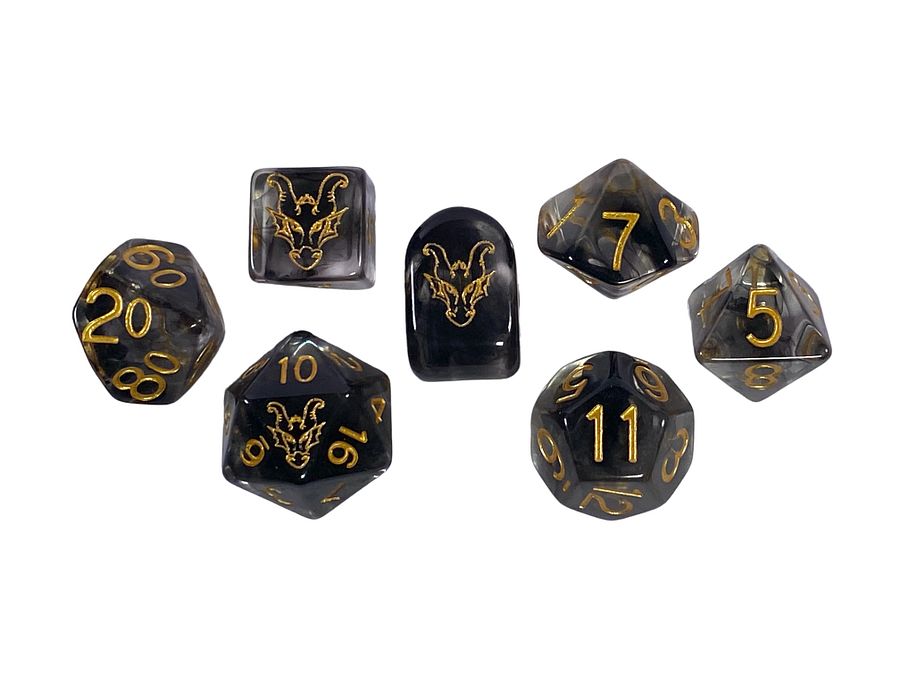 Dice Dragons Guild 7-pc Polyhedral Dice Set product image (3)