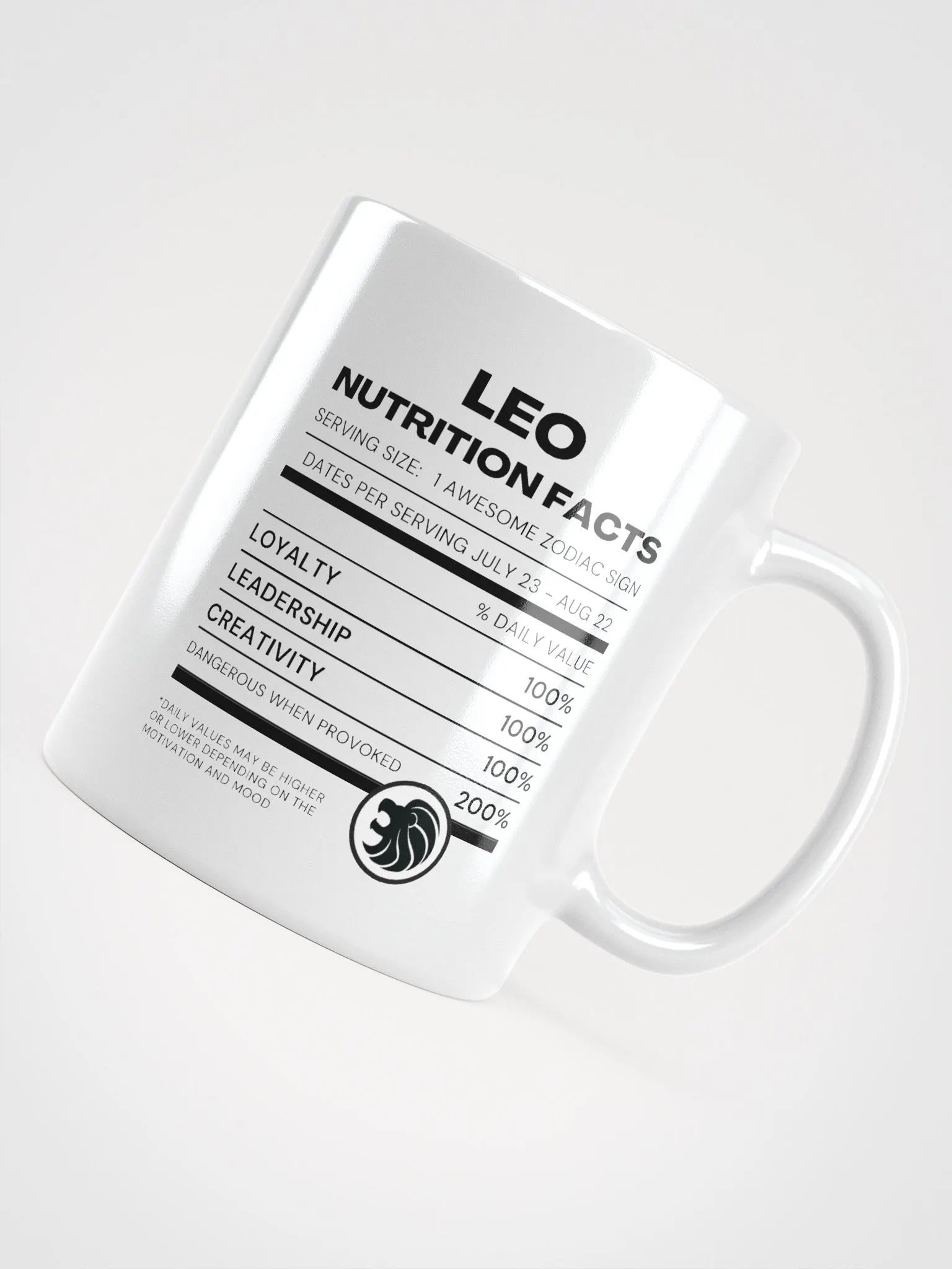 Leo Nutrition Facts Mug product image (5)