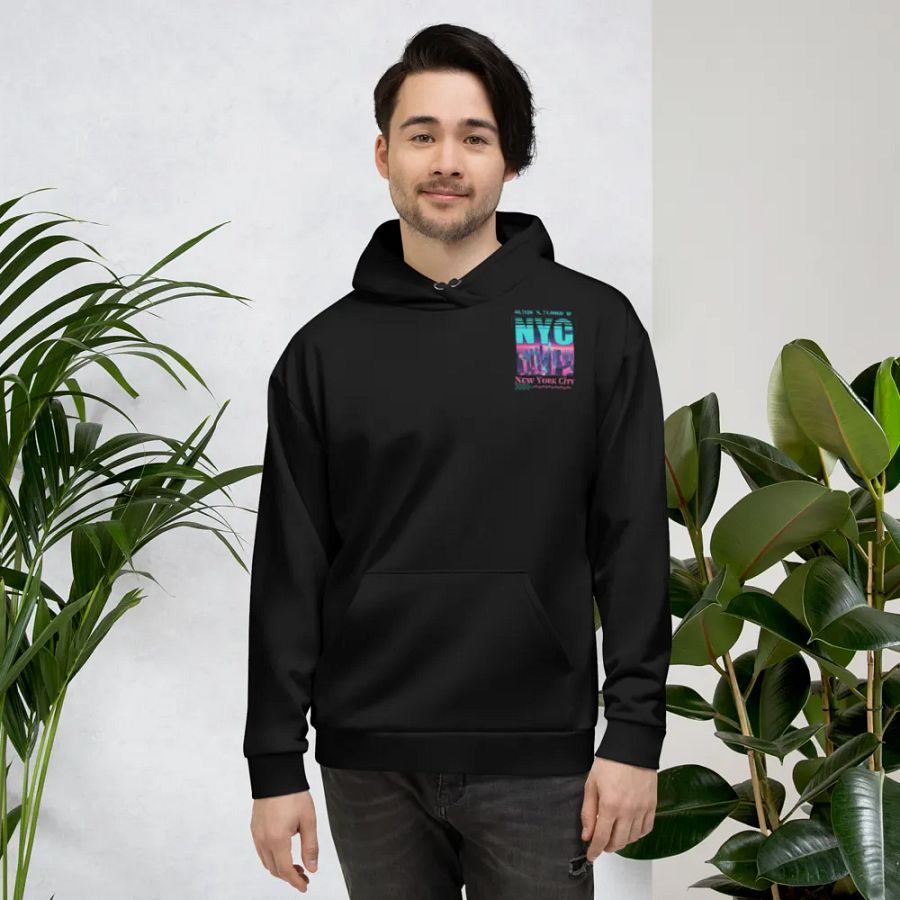 NYC New York City Graphic All Over Print Hoodie product image (3)
