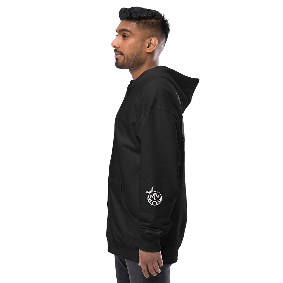 𝖌𝖔𝖙𝖍𝖎𝖈𝖈 fleece zip-up hoodie product image (4)