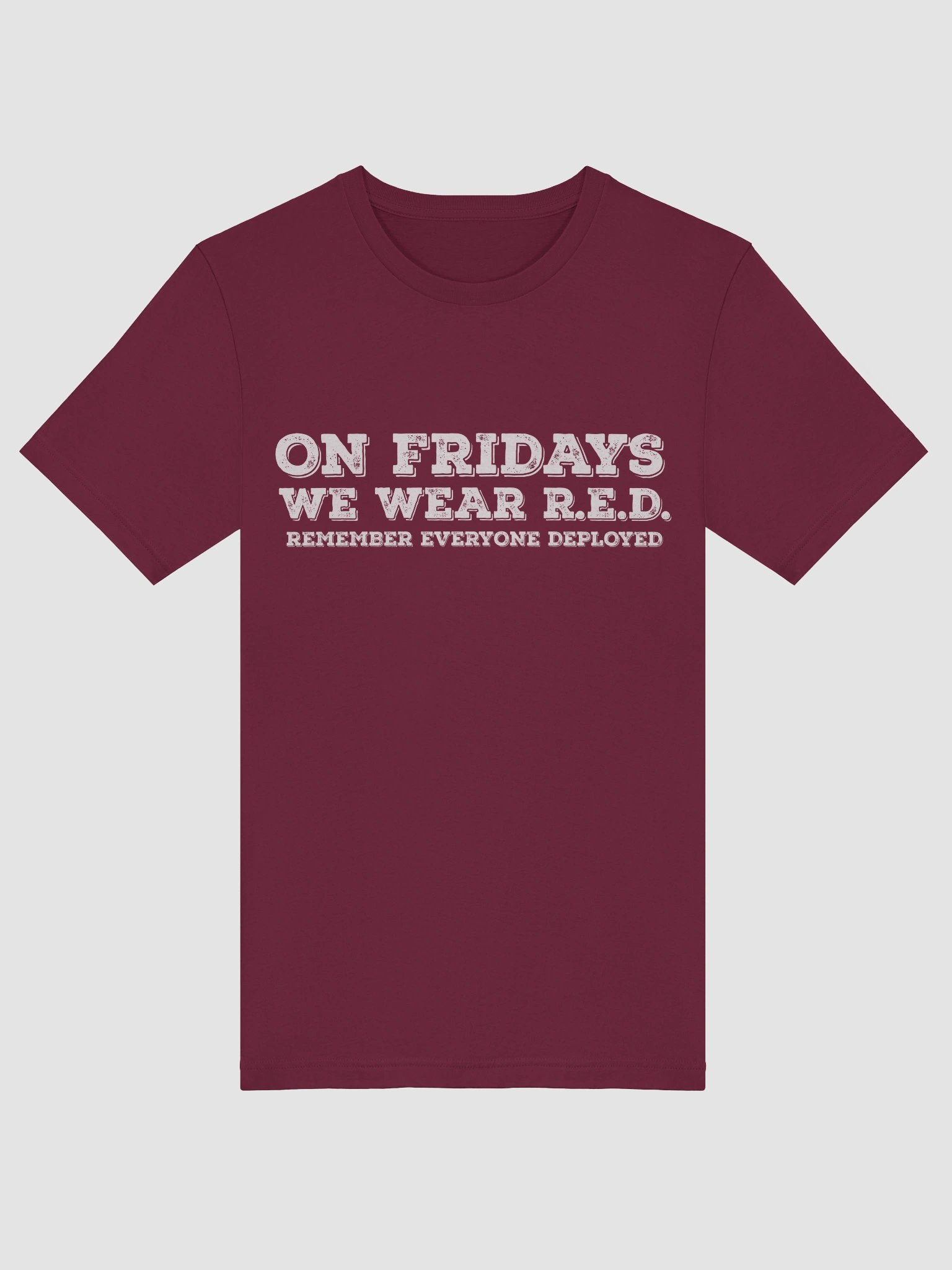 Womens Bella+Canvas Supersoft T-Shirt (On Fridays We Wear R.E.D. (Remember Everyone Deployed)) product image (5)