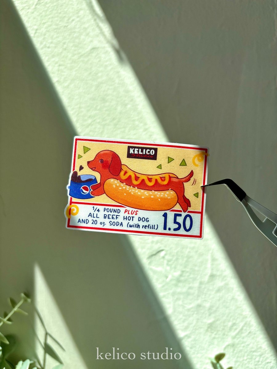 membership hot dog • die-cut sticker product image (2)