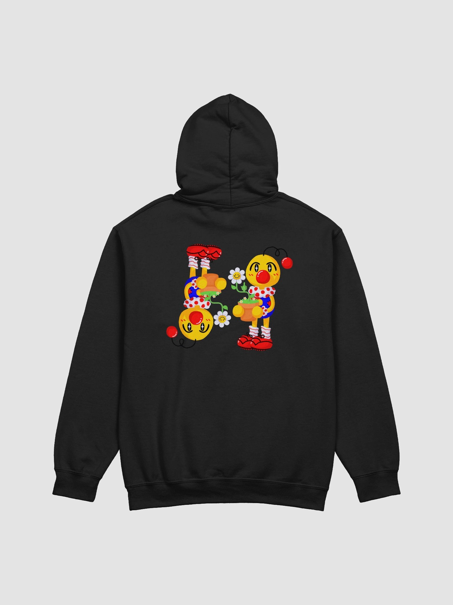 Back Boyoyoing Double Flower Pot Unisex Hoodie product image (1)