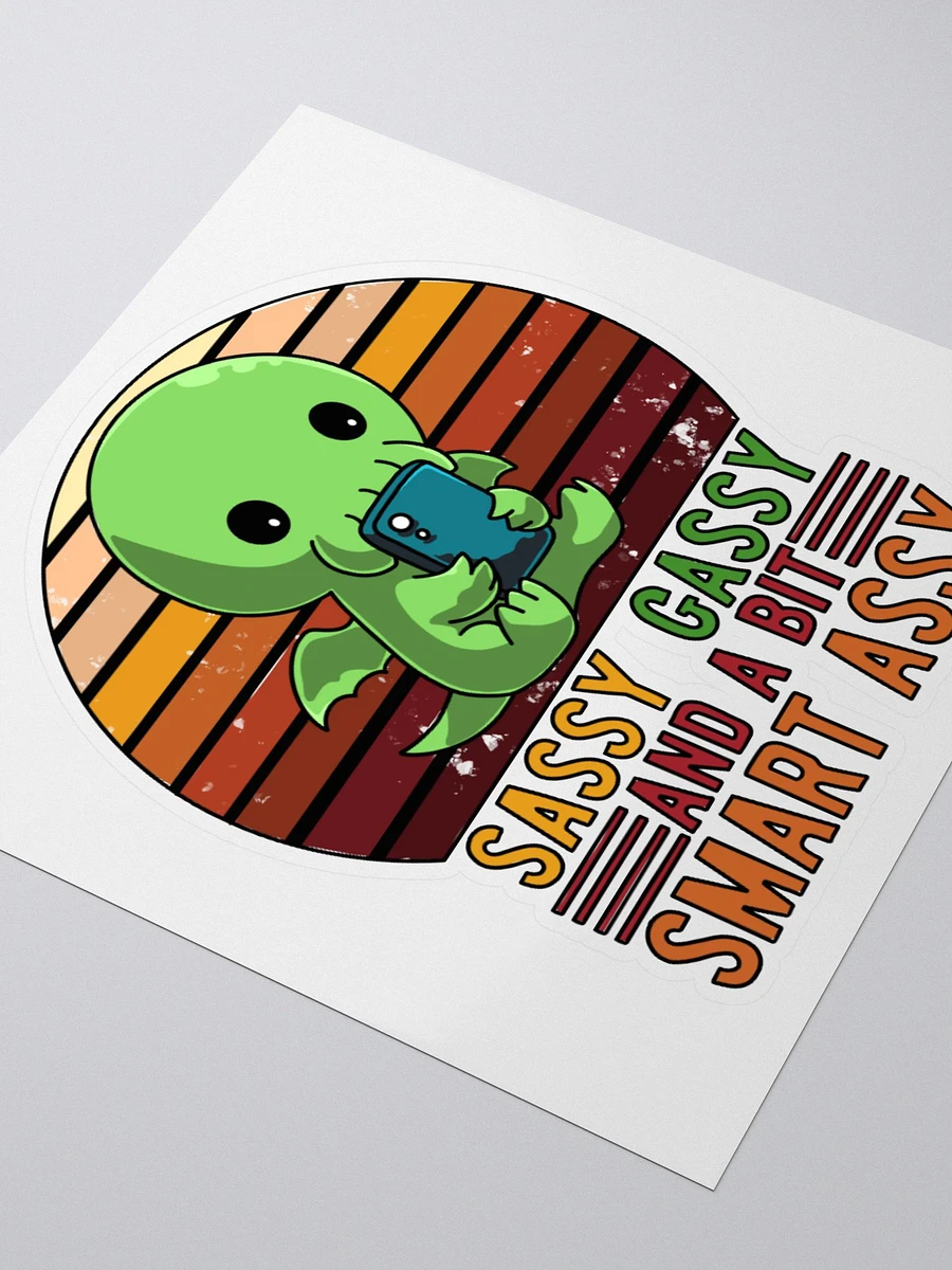 AuronSpectre Sassy, Gassy, & A Bit Smart Assy Sticker product image (7)