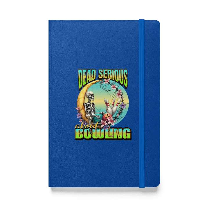 Dead Serious About Bowling Skeleton Hardcover Journal product image (1)