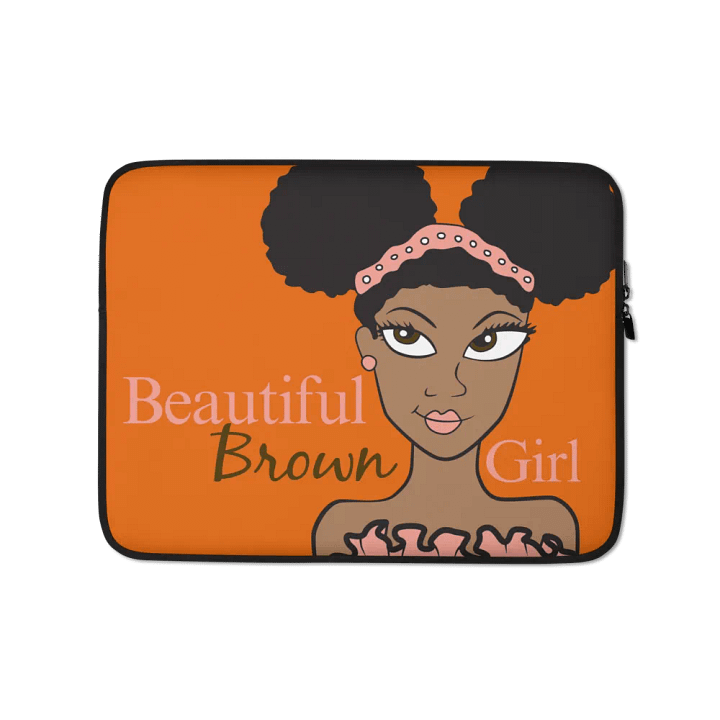 Beautiful Brown Girl Laptop Sleeve - Cocoa product image (2)