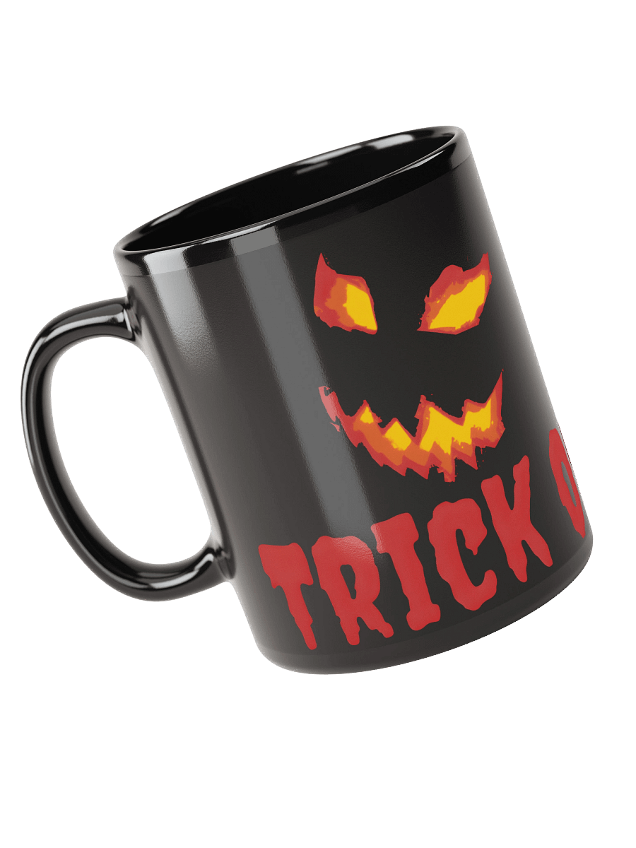 Fiery Halloween Faces Black Mug product image (3)