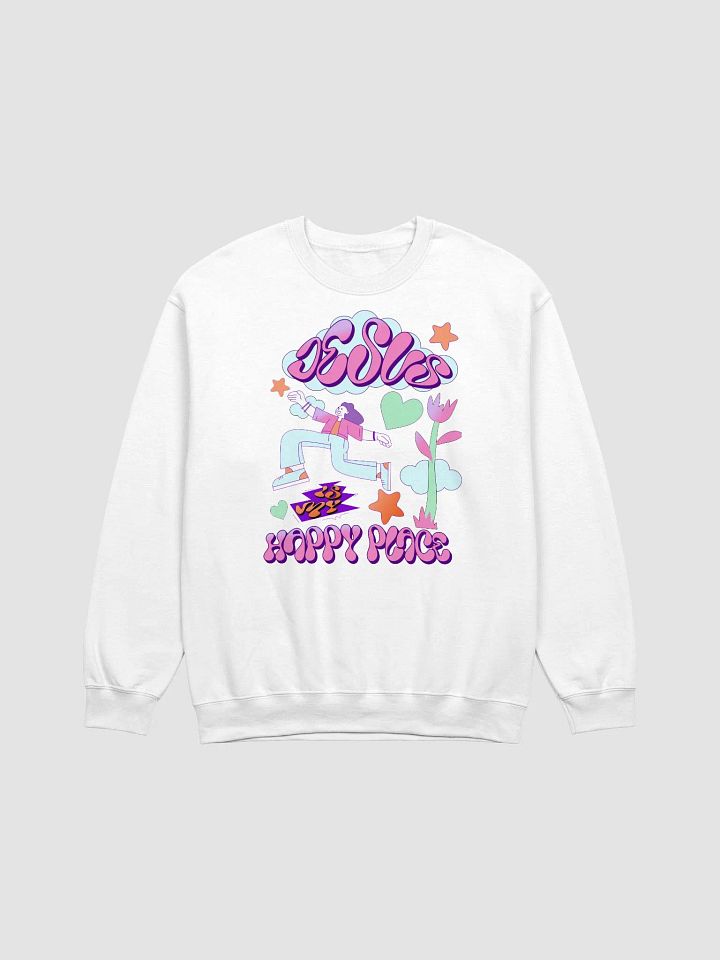 Jesus is my Happy Place Crewneck Sweatshirt, Cozy Gift, Unisex Sweatshirt, Streetwear Style, product image (17)