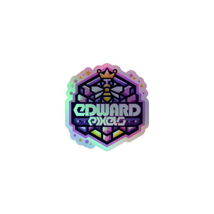 EdwardPixels 2024 Logo holo sticker product image (1)