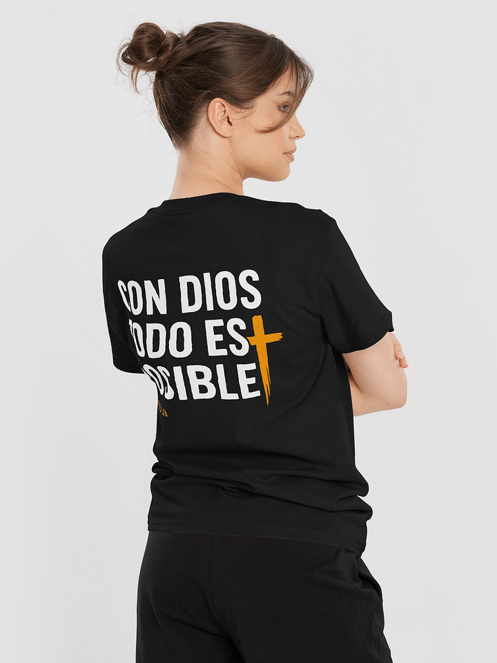 Camiseta Unisex Manga Corta | Con Dios todo es posible product image (2)